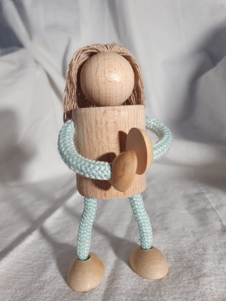 Figur groß lang blau 1